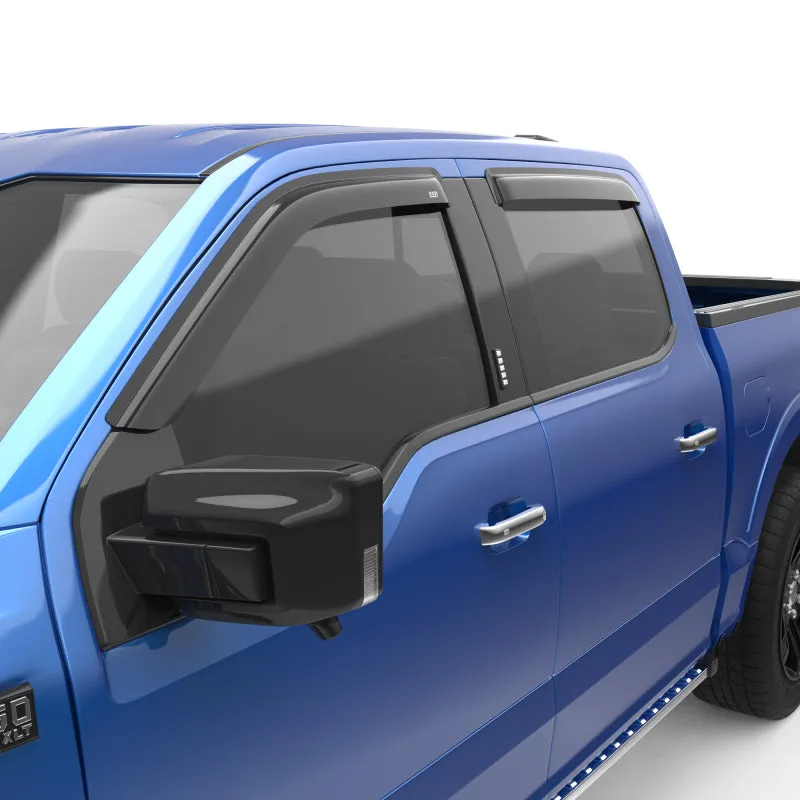 EGR 15  Ford F150 Crew Cab Tape-On Window Visors - Set of 4