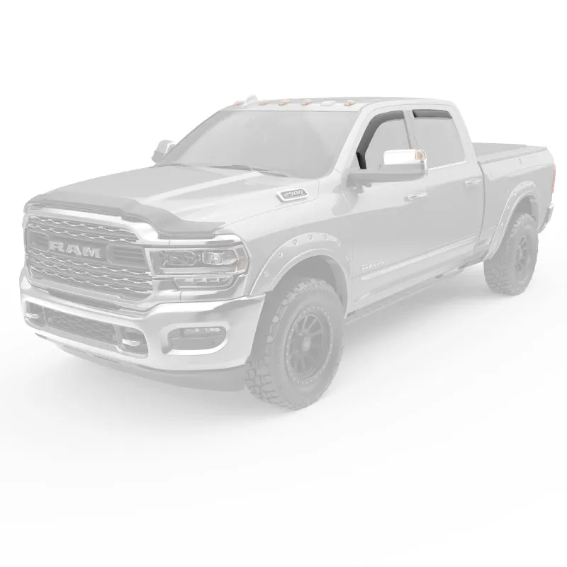 EGR 2020  Ram HD Crew/Mega Cab In-Channel Window Visors Set of 4 - Dark Smoke