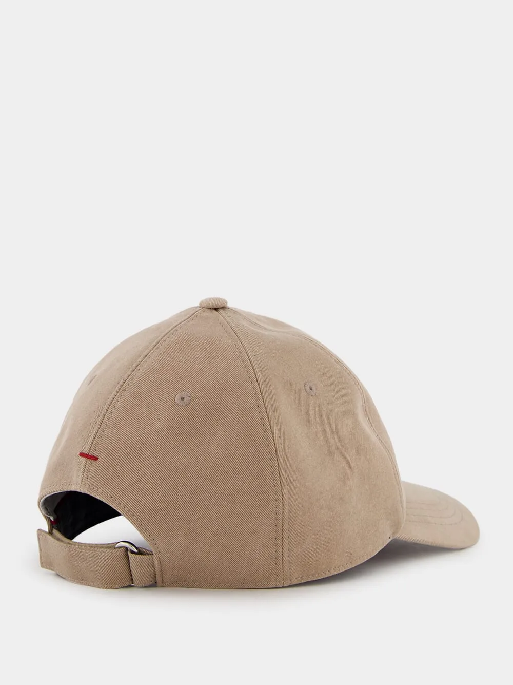 Embroidered Logo Brown Cap