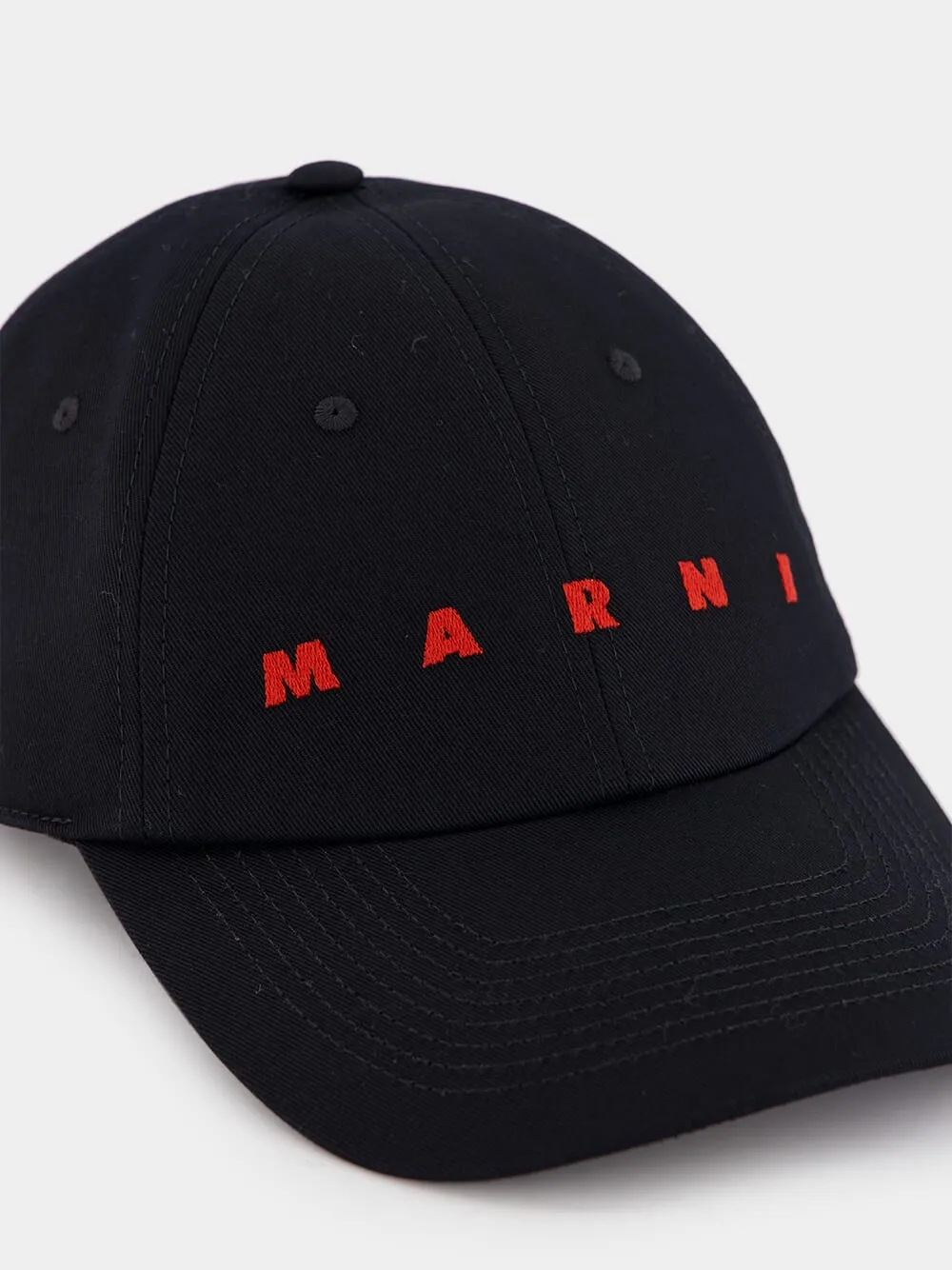 Embroidered Logo Gabardine Cap