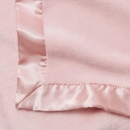 Fleece Baby Blanket {Chalk Pink}