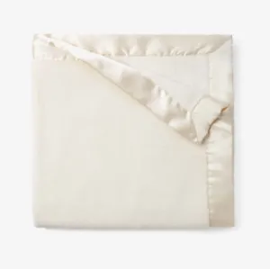 Fleece Baby Blanket {Cream}