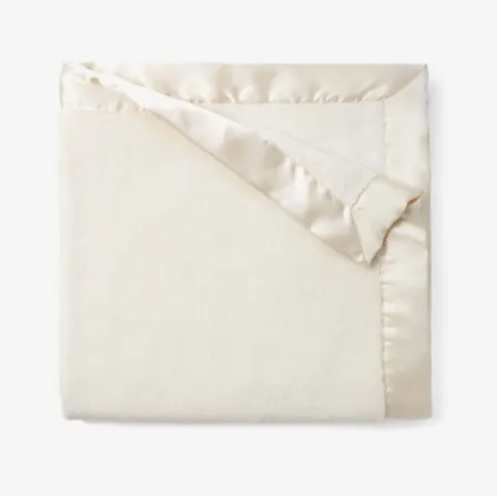 Fleece Baby Blanket {Cream}