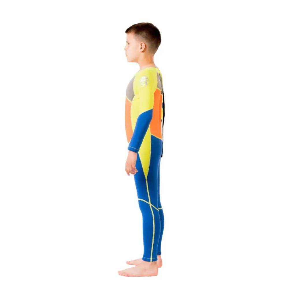 Fluroscent Green Orange Blue Full Length Scuba Swimsuit 2.5mm Neoprene Swimwear for water adventures for Teens and Adults