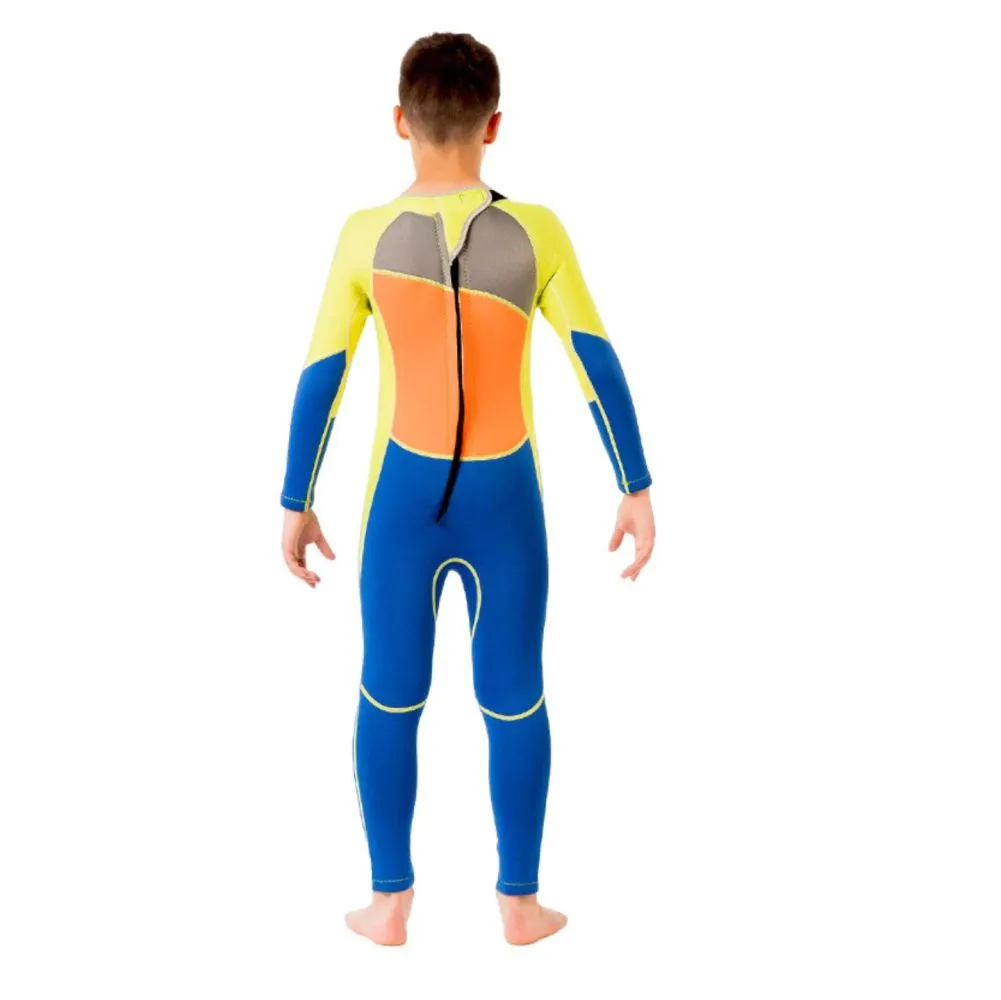 Fluroscent Green Orange Blue Full Length Scuba Swimsuit 2.5mm Neoprene Swimwear for water adventures for Teens and Adults