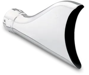 Freedom End Cap 2.5" Shark Tail Chrome