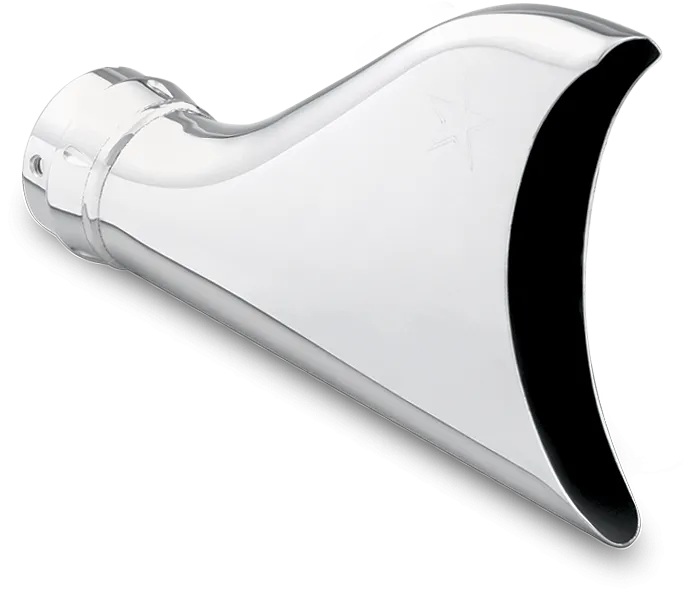 Freedom End Cap 2.5" Shark Tail Chrome