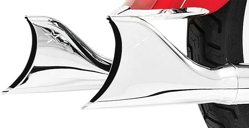 Freedom End Cap 2.5" Shark Tail Chrome