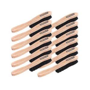 Hat Brush Horsehair Felt Hat Cleaner Horse Hair Brush for Baseball Cap Cowboy Hats Shoes and Clothes Brush Soft Bristles Wooden Cleaning Brush Durable Dust and Lint Remover 12 Pack - Superio
