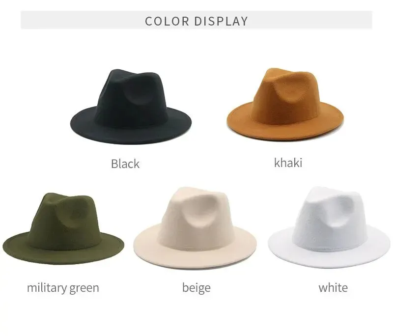 Hat Women Hat Winter Luxury Man Hats for Women Fashion Formal Wedding Decorate Camel Panama Cap Jazz Flat Brim Top Hat