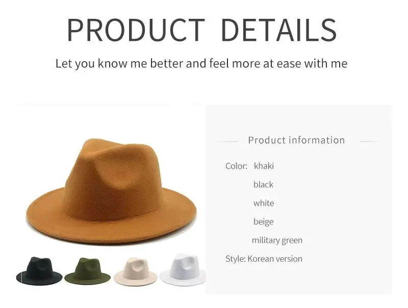 Hat Women Hat Winter Luxury Man Hats for Women Fashion Formal Wedding Decorate Camel Panama Cap Jazz Flat Brim Top Hat