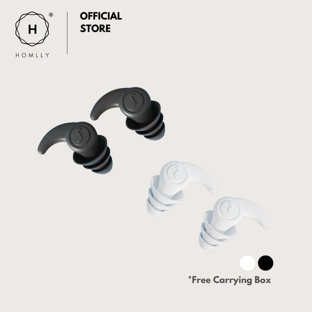 Homlly Three Layers Noise Cancelling Ear Plug with carrying box