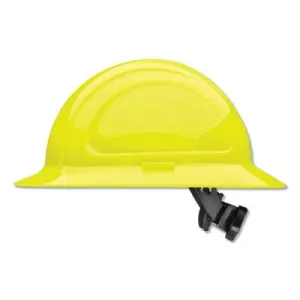 Honeywell North Zone N20 Full Brim Hard Hat, Ratchet, Hi-Vis Yellow, N20R440000
