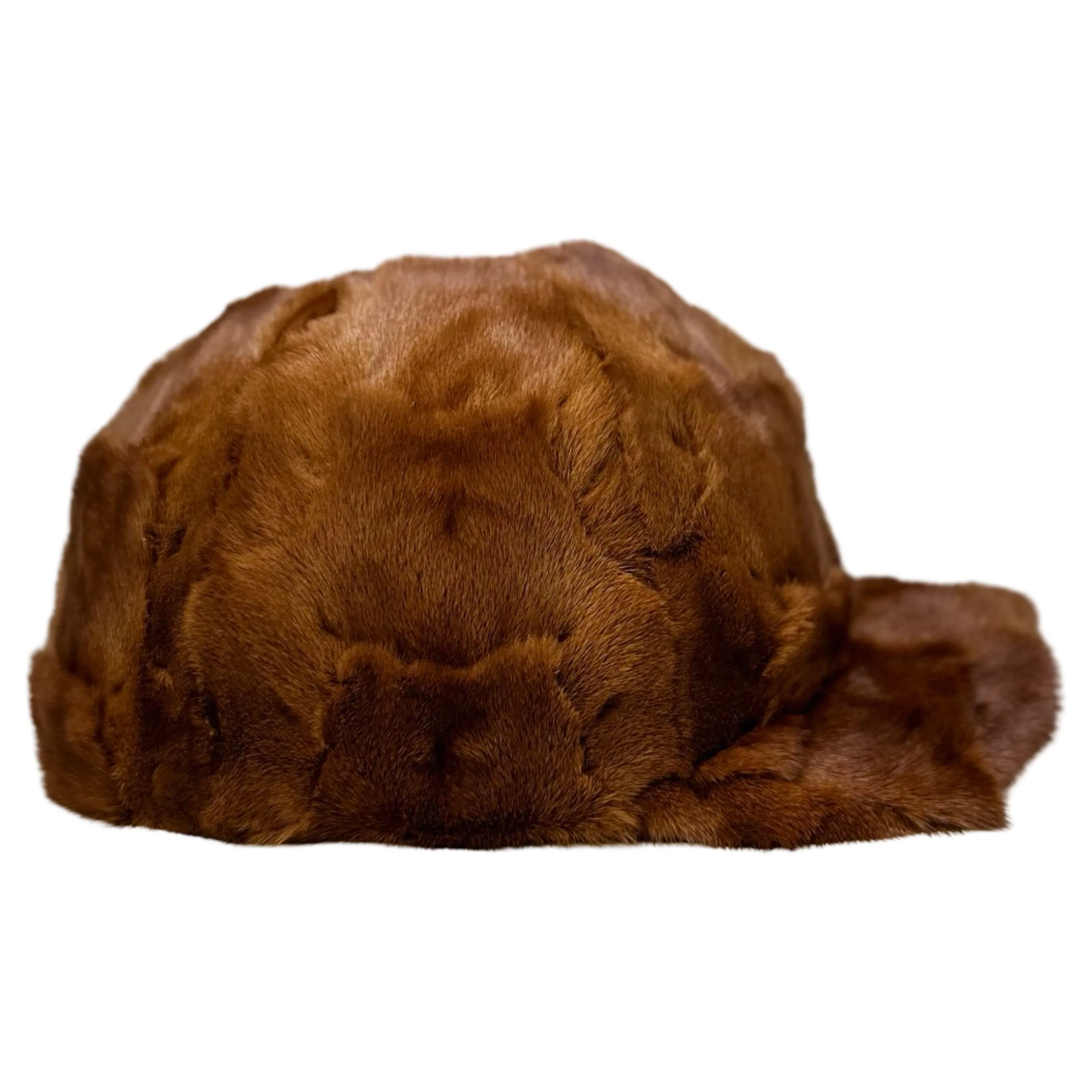 Kashani Whiskey Diamond Cut Mink Baseball Hat