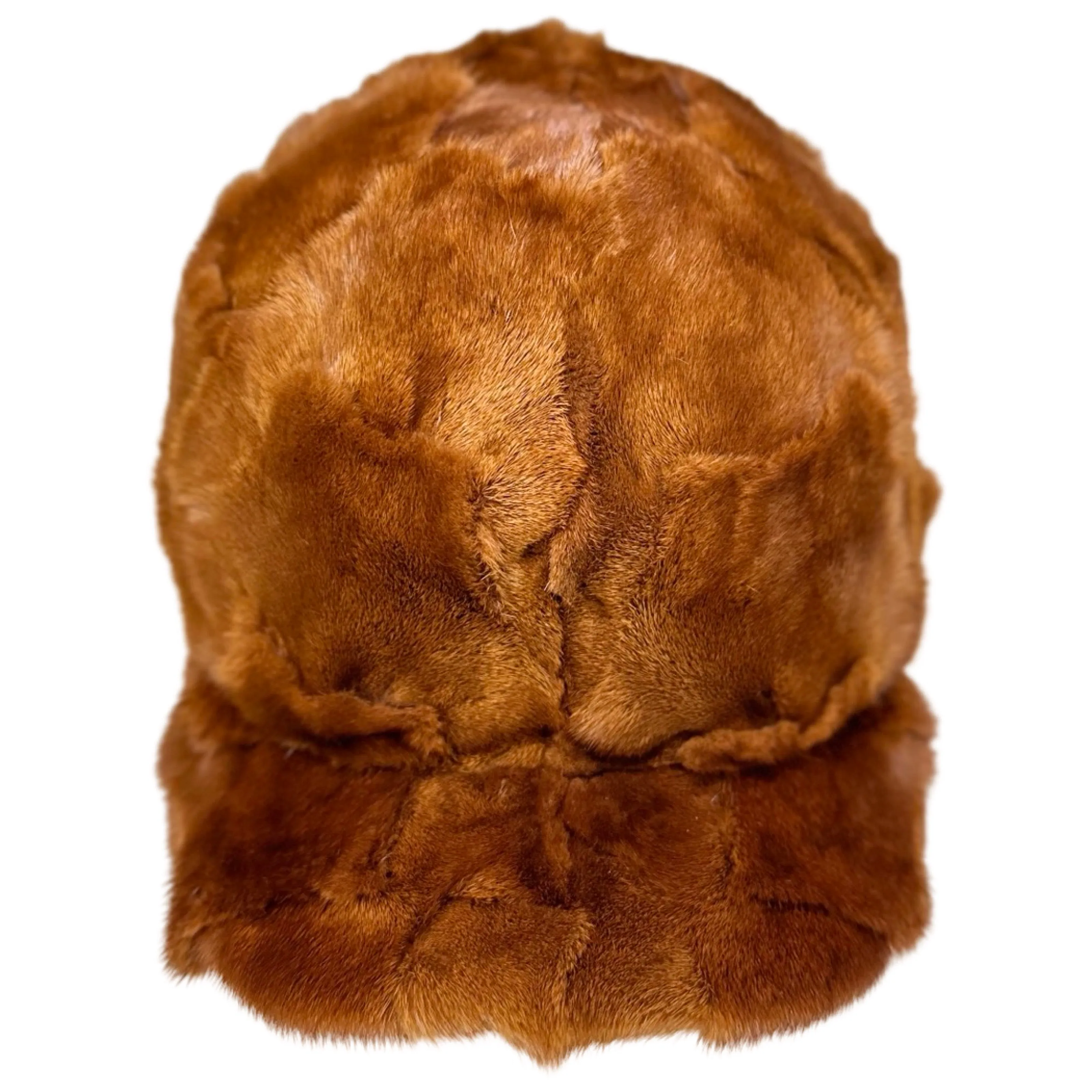 Kashani Whiskey Diamond Cut Mink Baseball Hat