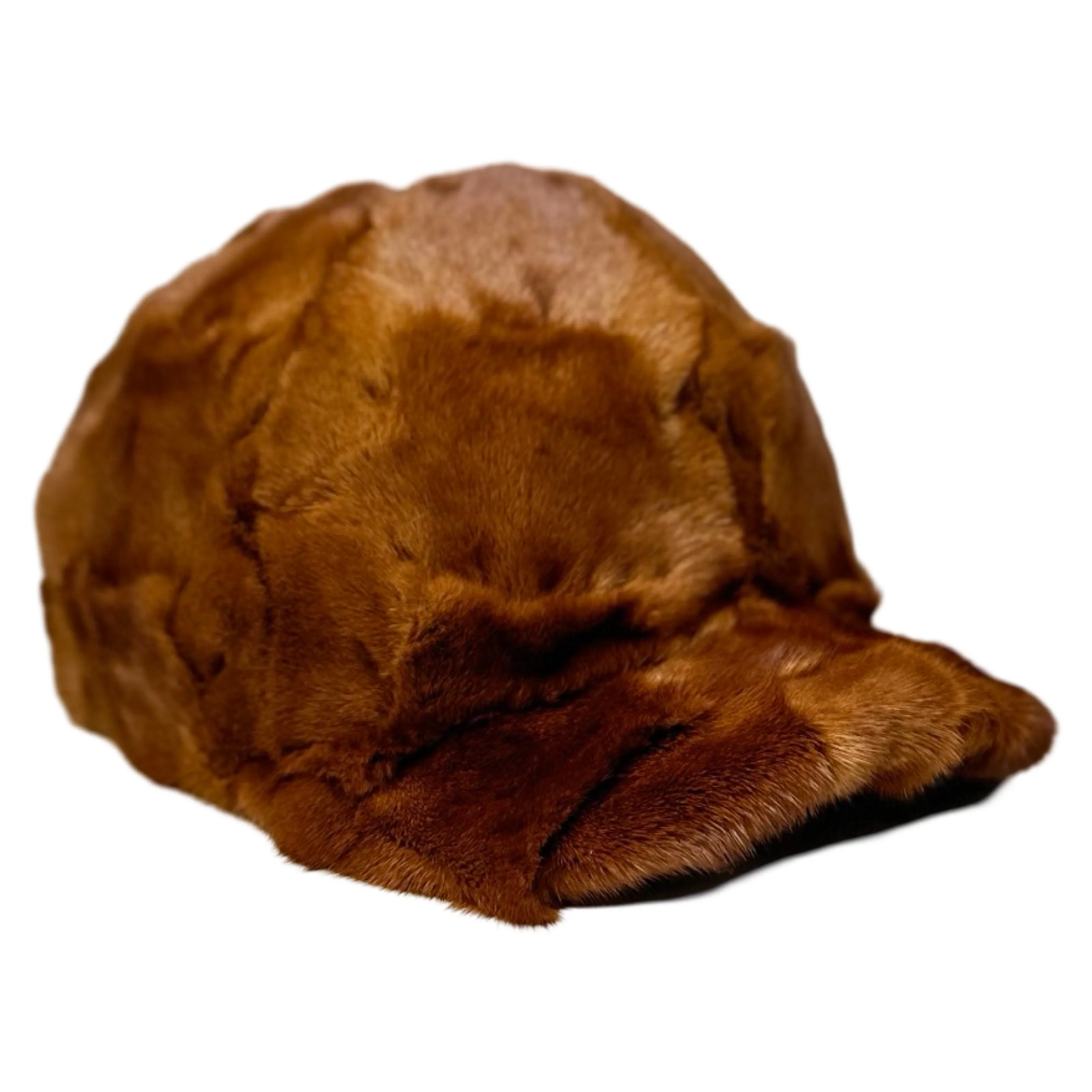 Kashani Whiskey Diamond Cut Mink Baseball Hat