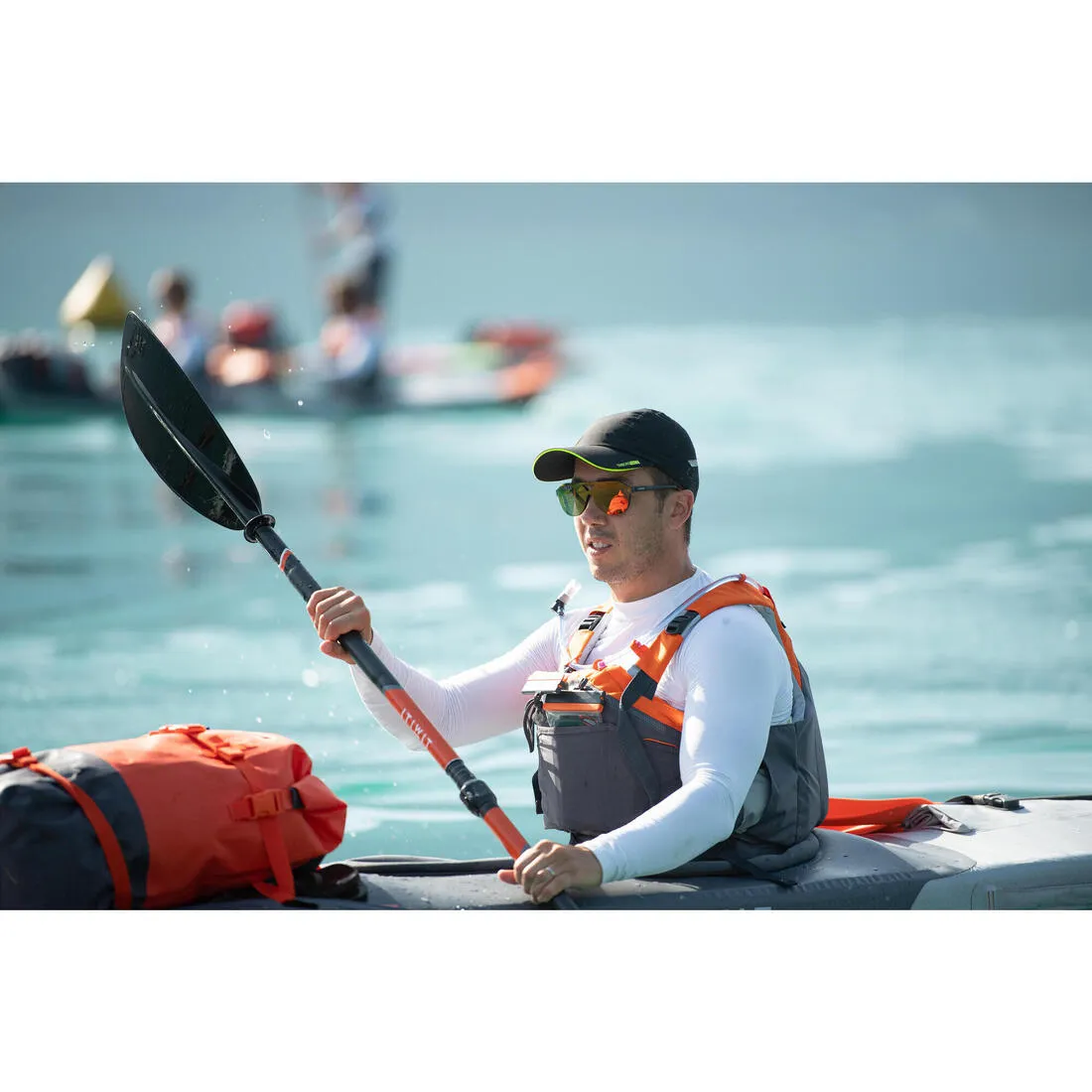 Kayak carbon-plastic separable-adjustable 2-section paddle 210–220cm - X500