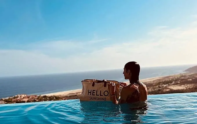 Large Cotton Tote Bag - Hello Sunshine