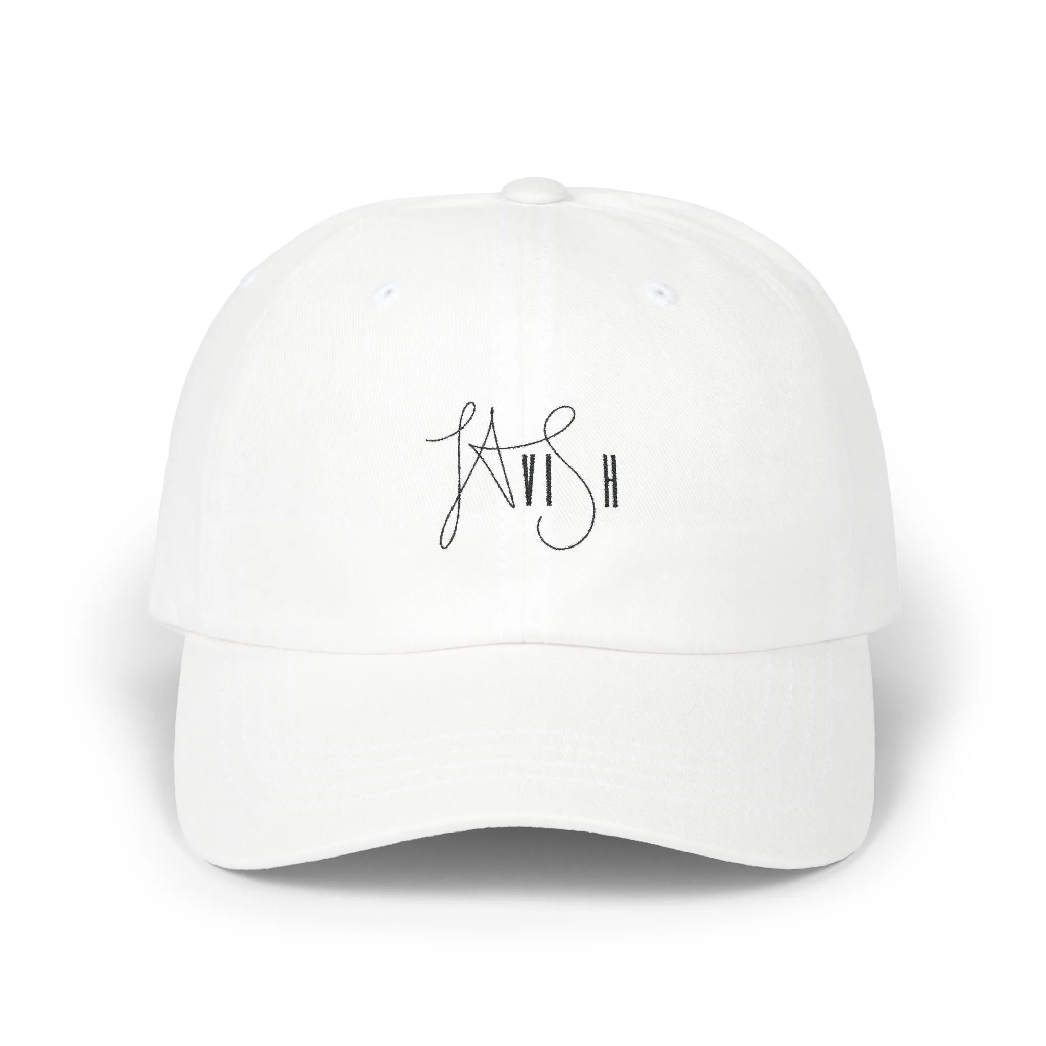 Lavish Logo White Classic Dad Cap