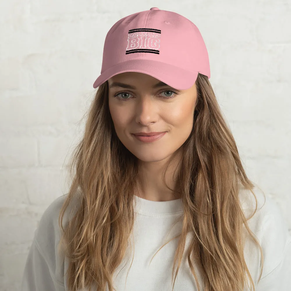 Light Pink Black and White Dad hat