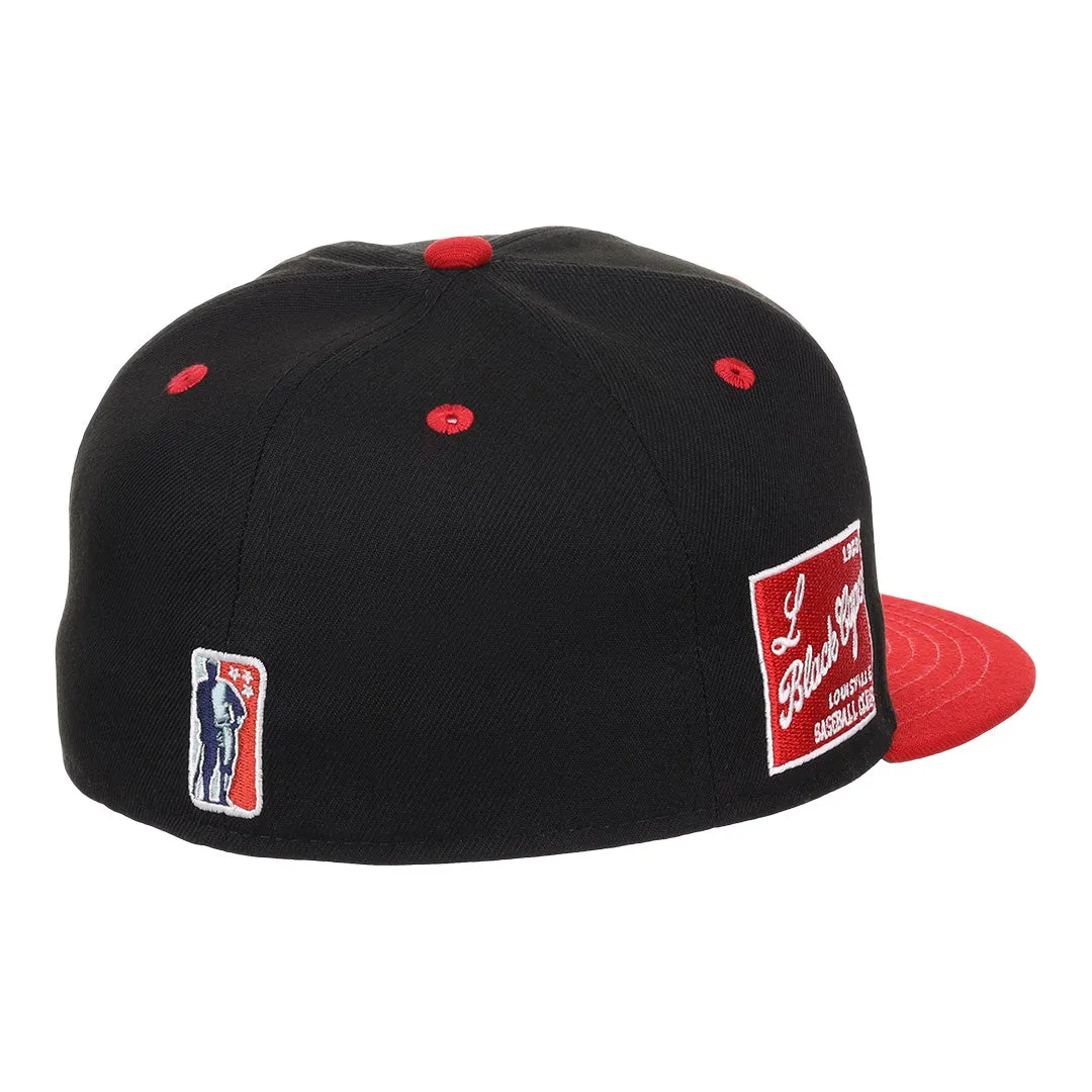 Louisville Black Caps NLB Flip Fitted Ballcap