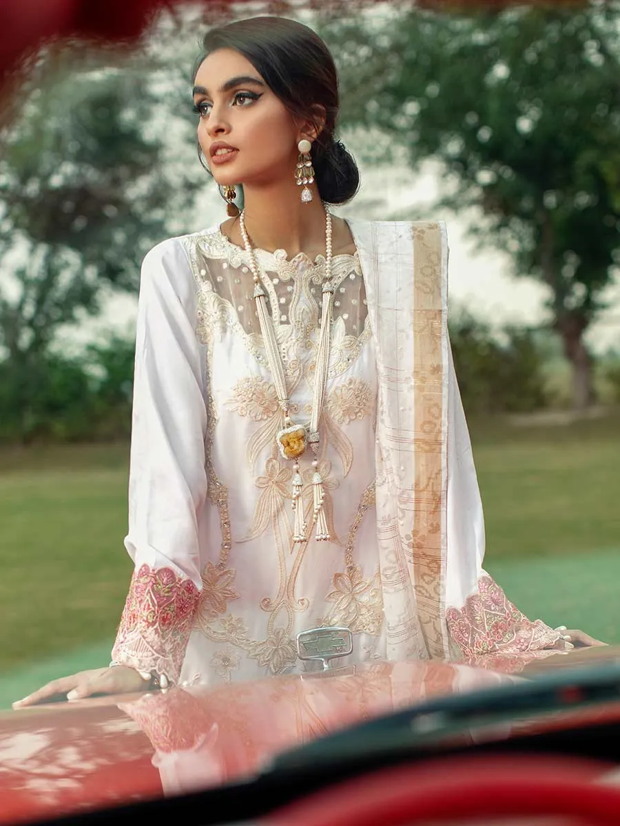Luxury Edit Winter '22 D#1B | RajBari Fall/Winter Unstitched Luxury Collection 2022 | Unstitched Embroidered Chikankari Suits