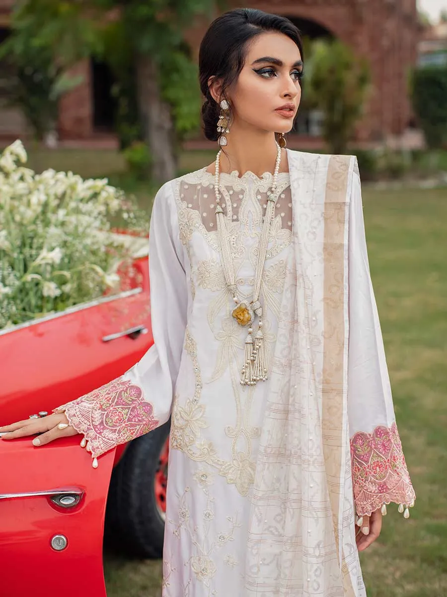 Luxury Edit Winter '22 D#1B | RajBari Fall/Winter Unstitched Luxury Collection 2022 | Unstitched Embroidered Chikankari Suits