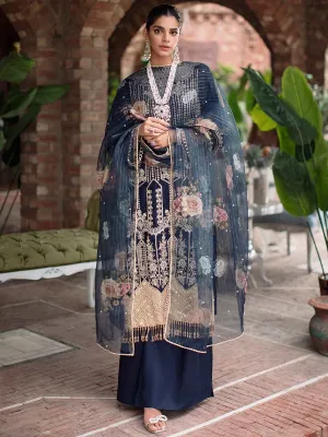 Luxury Edit Winter '22 D#4B | RajBari Fall/Winter Unstitched Luxury Collection 2022 | Unstitched Embroidered Chikankari Suits