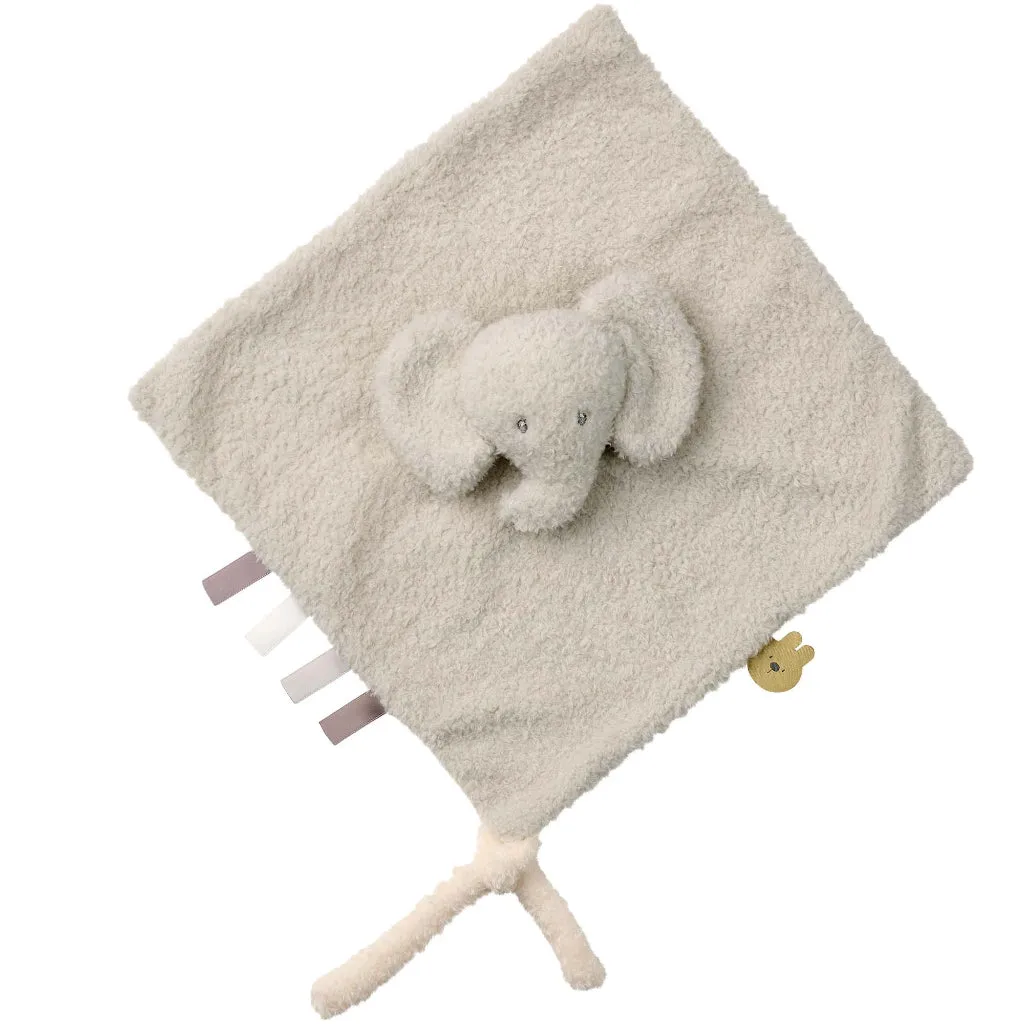 Luxury Neutral Baby Hamper, Organic Baby Outfit And Blanket, Nattou Elephant Soft Toy And Comforter