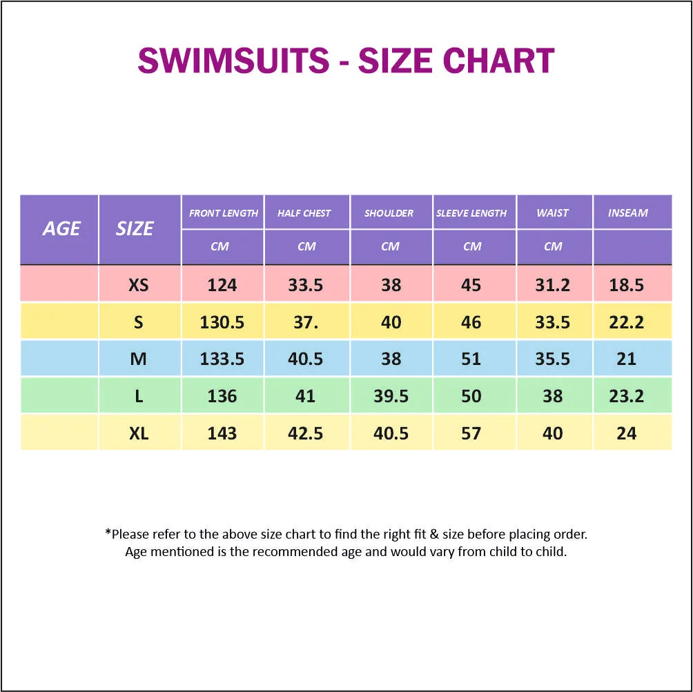 Mint Orange Cobalt Full Length Scuba Swimsuit 1.5mm Neoprene Swimwear for water adventures for Teens and Adults
