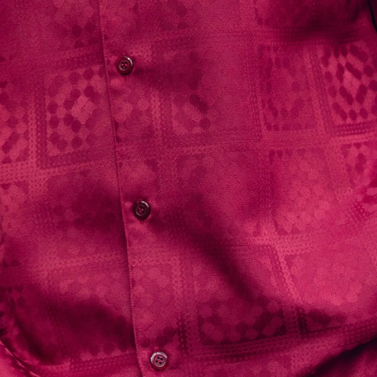 Montique Jet Set Classic in Burgundy Men’s Tonal Check Walking Suit