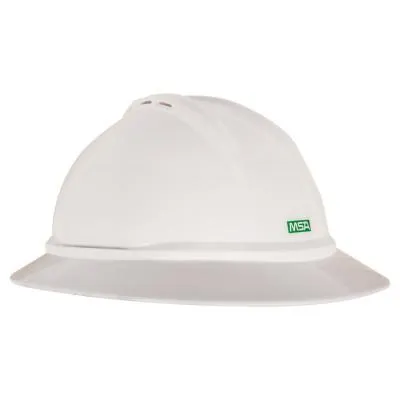 MSA V-Gard 500 Protective Caps, 6 Point Fas-Trac, Hi-Viz Lime Green, 10035213