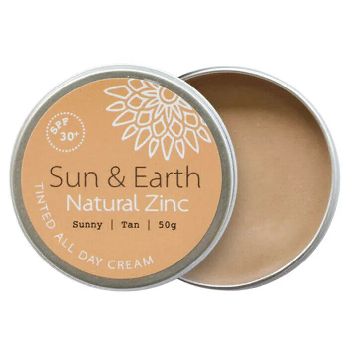 Natural Zinc Tinted All Day Cream SPF 30  Sunny