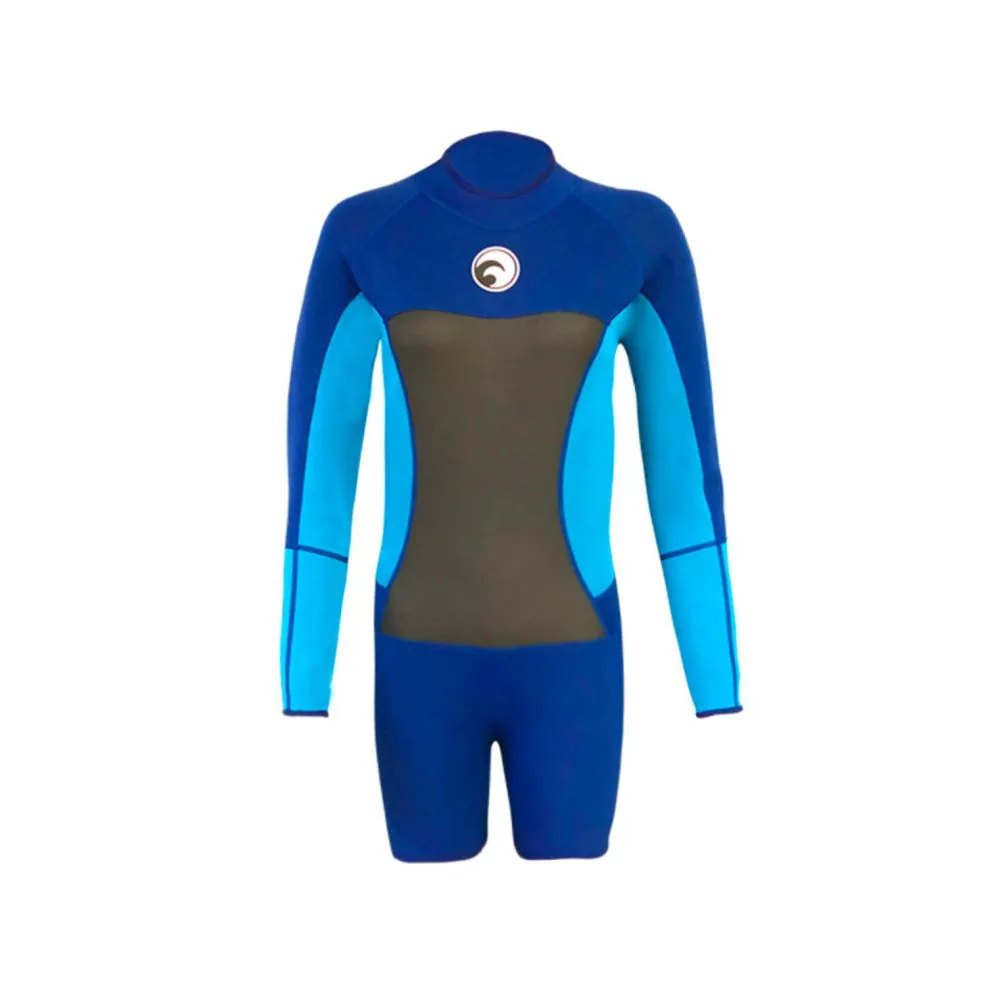 Navy Royal Blue Knee Length Scuba Swimsuit 1.5mm Neoprene Swimwear for water adventures for Teens and Adults