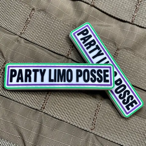 Party Limo Posse PVC Morale Patch