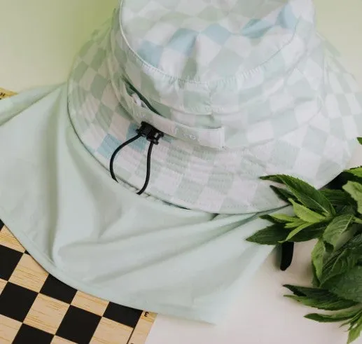 Plow Surf - MINT GREEN CHECKERED SURF HAT