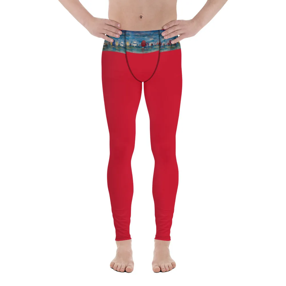 "Spinnaker Party - Red" Men's Leggings