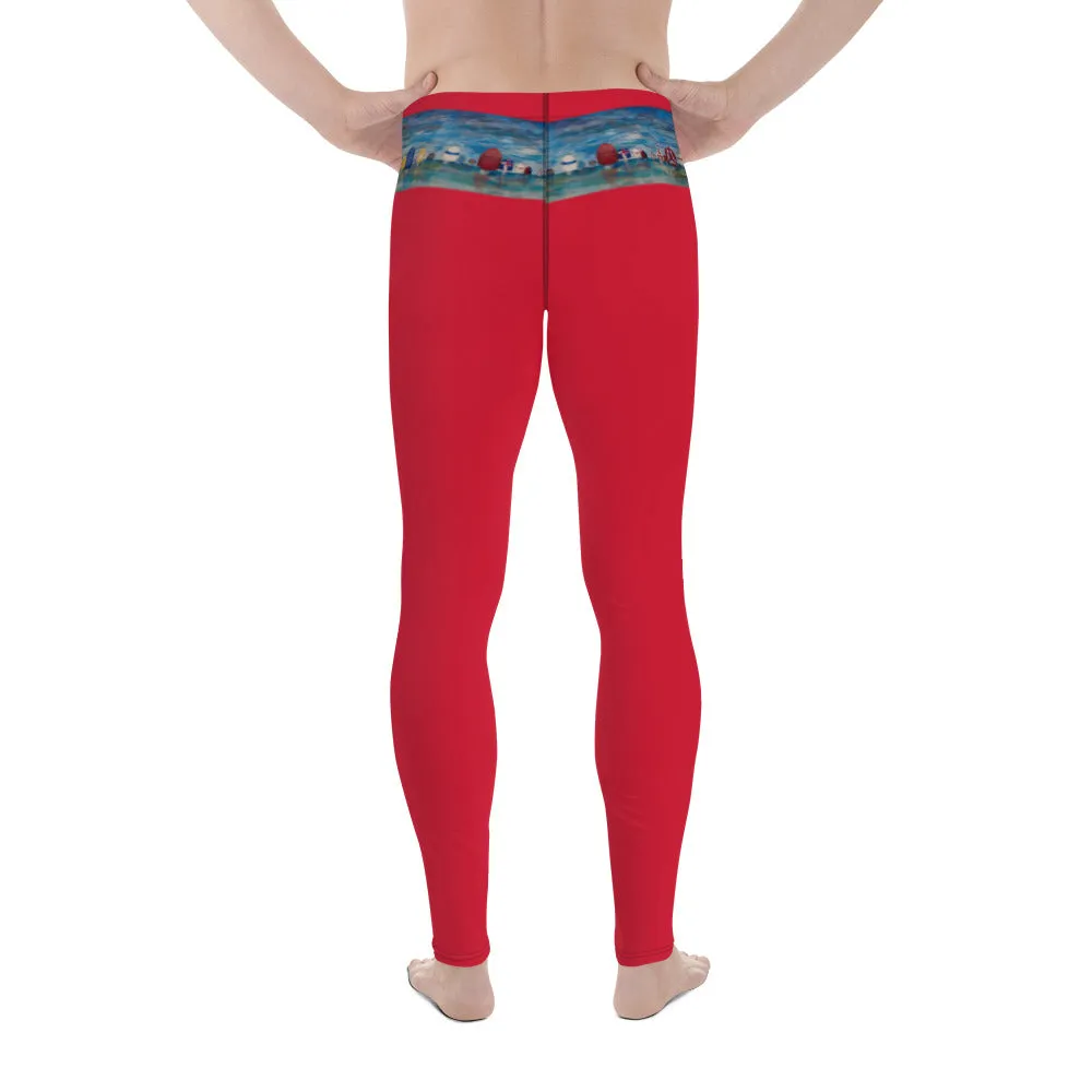 "Spinnaker Party - Red" Men's Leggings