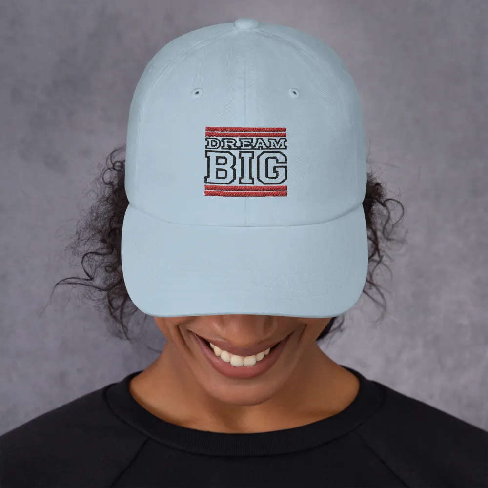 Red and Black Dream Big Lifestyle Dad hat