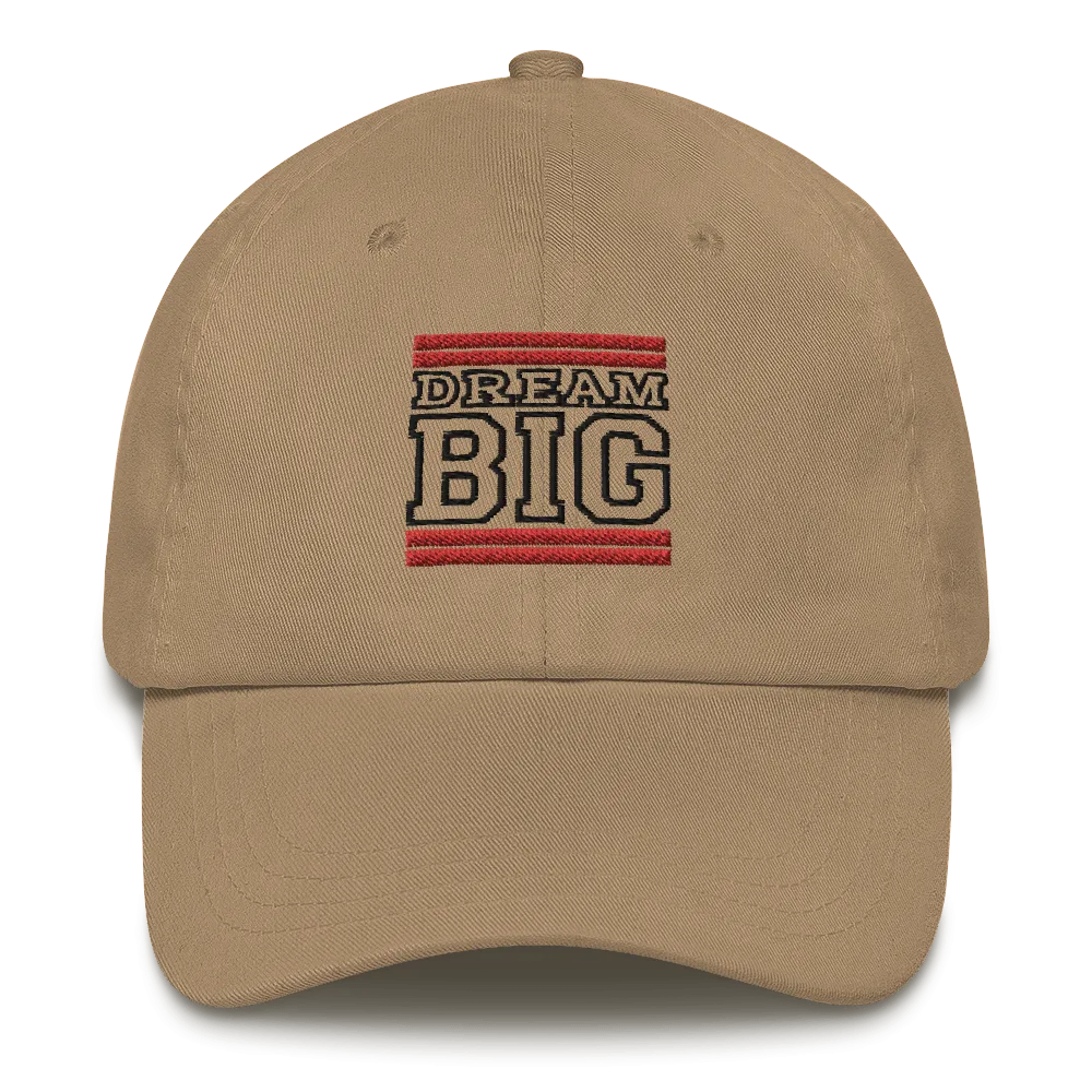 Red and Black Dream Big Lifestyle Dad hat