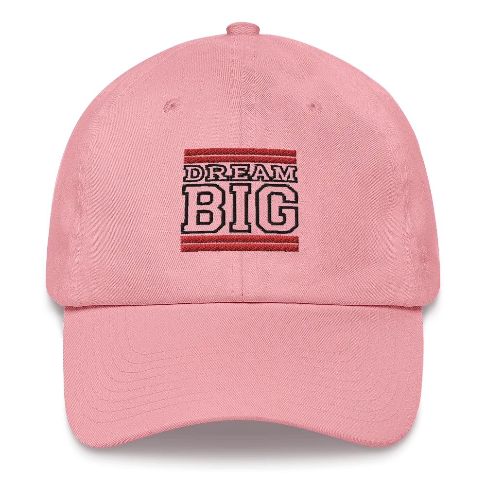 Red and Black Dream Big Lifestyle Dad hat