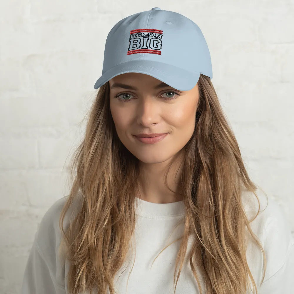 Red and Black Dream Big Lifestyle Dad hat