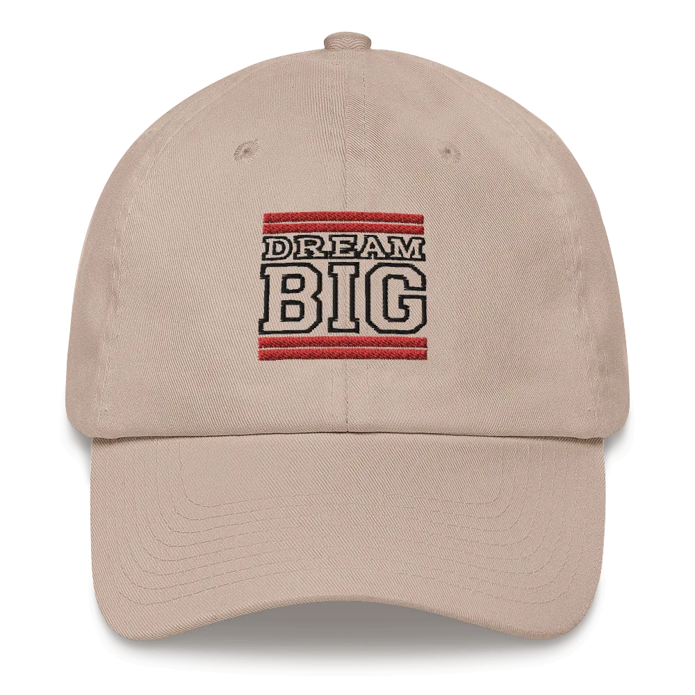 Red and Black Dream Big Lifestyle Dad hat