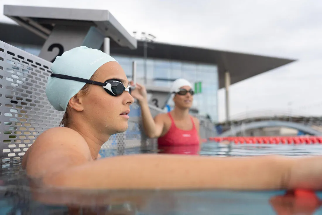 Reg silicone swim cap - One size - Petrol blue