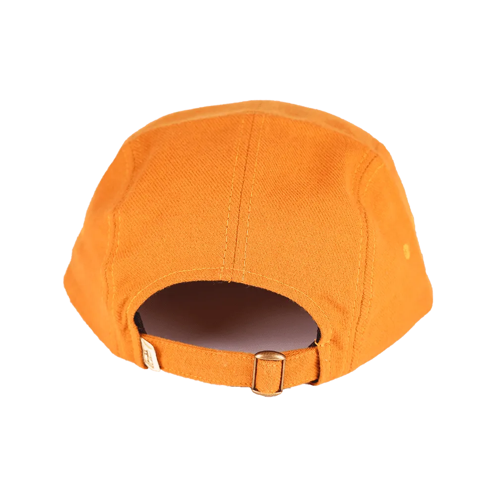 Run Wild Brushed Cotton Camp Cap | Orange