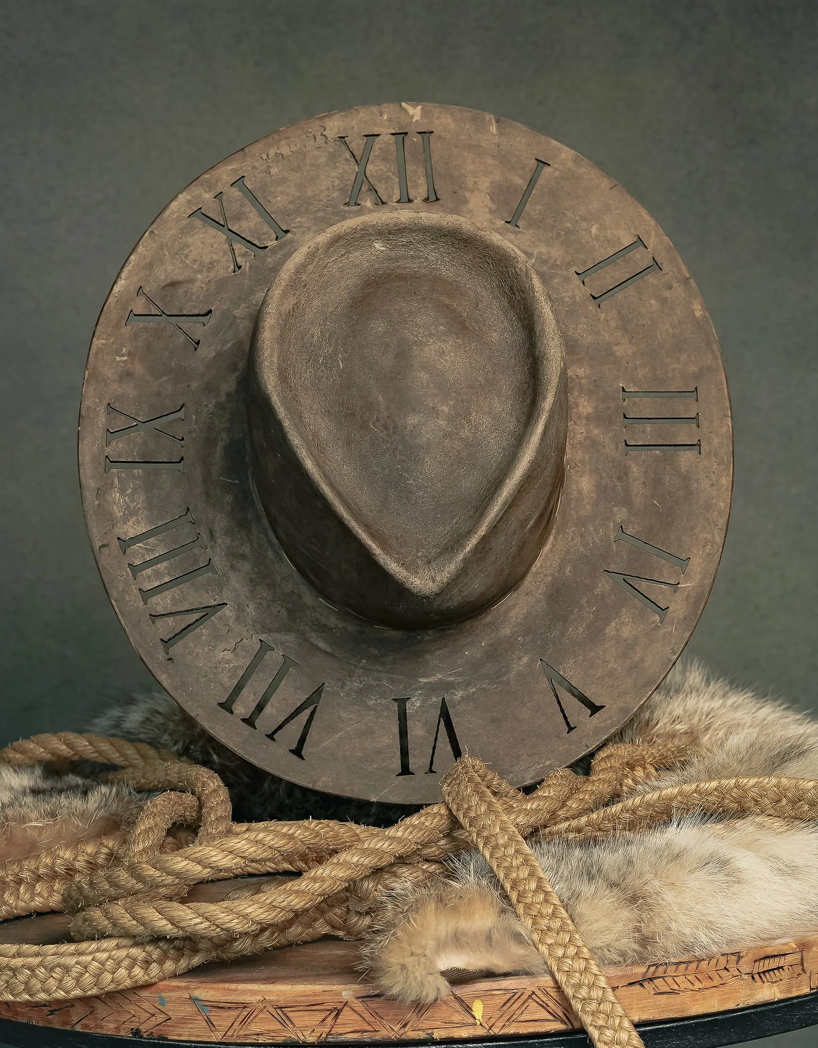 Rustic Clock Hat