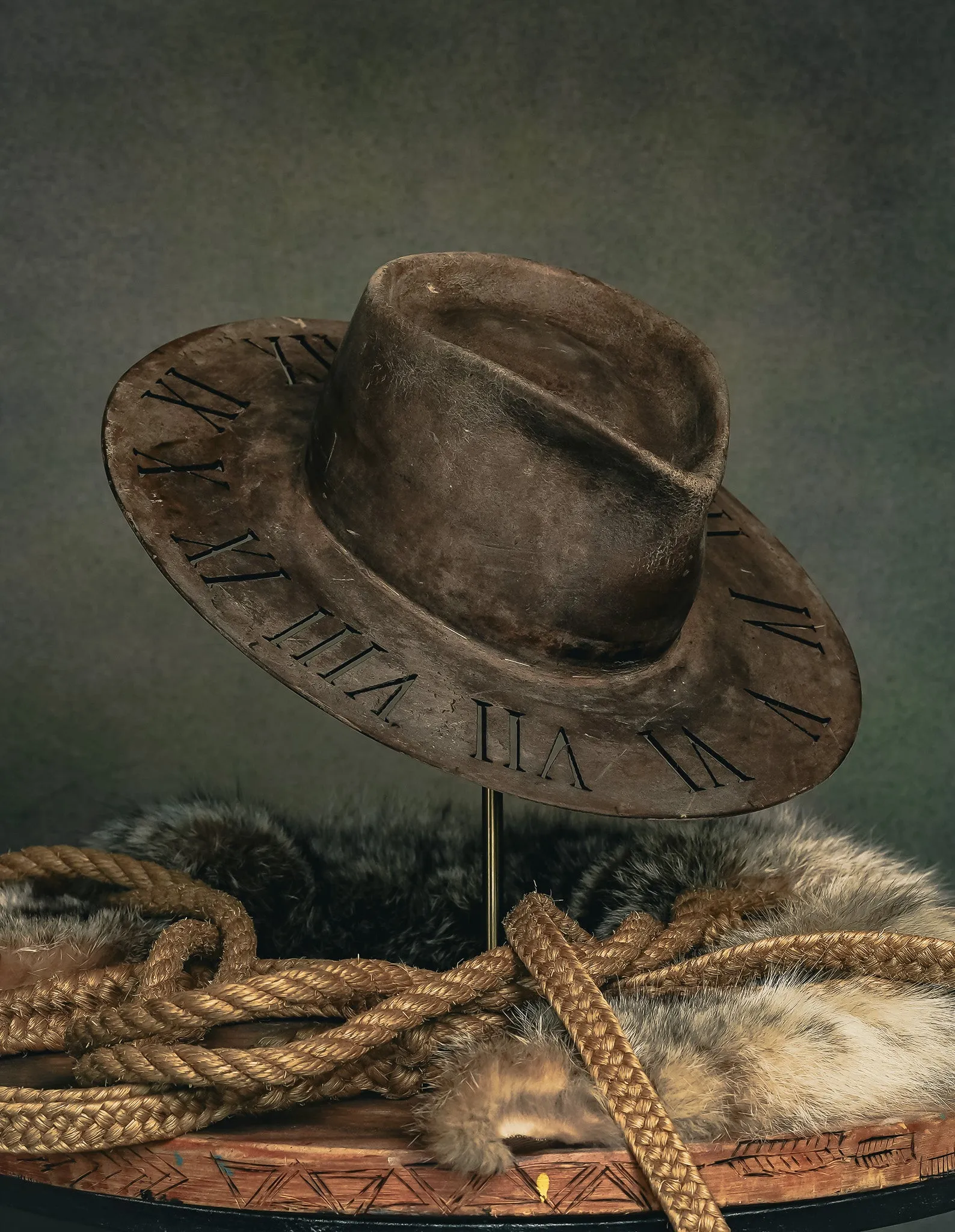 Rustic Clock Hat
