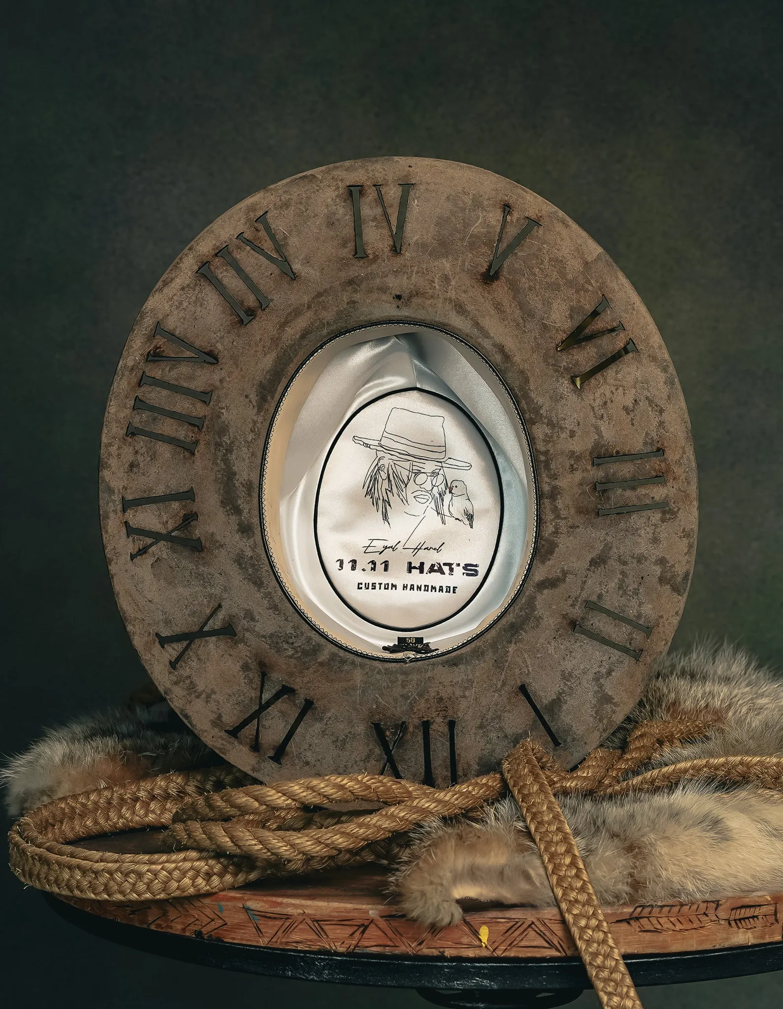 Rustic Clock Hat