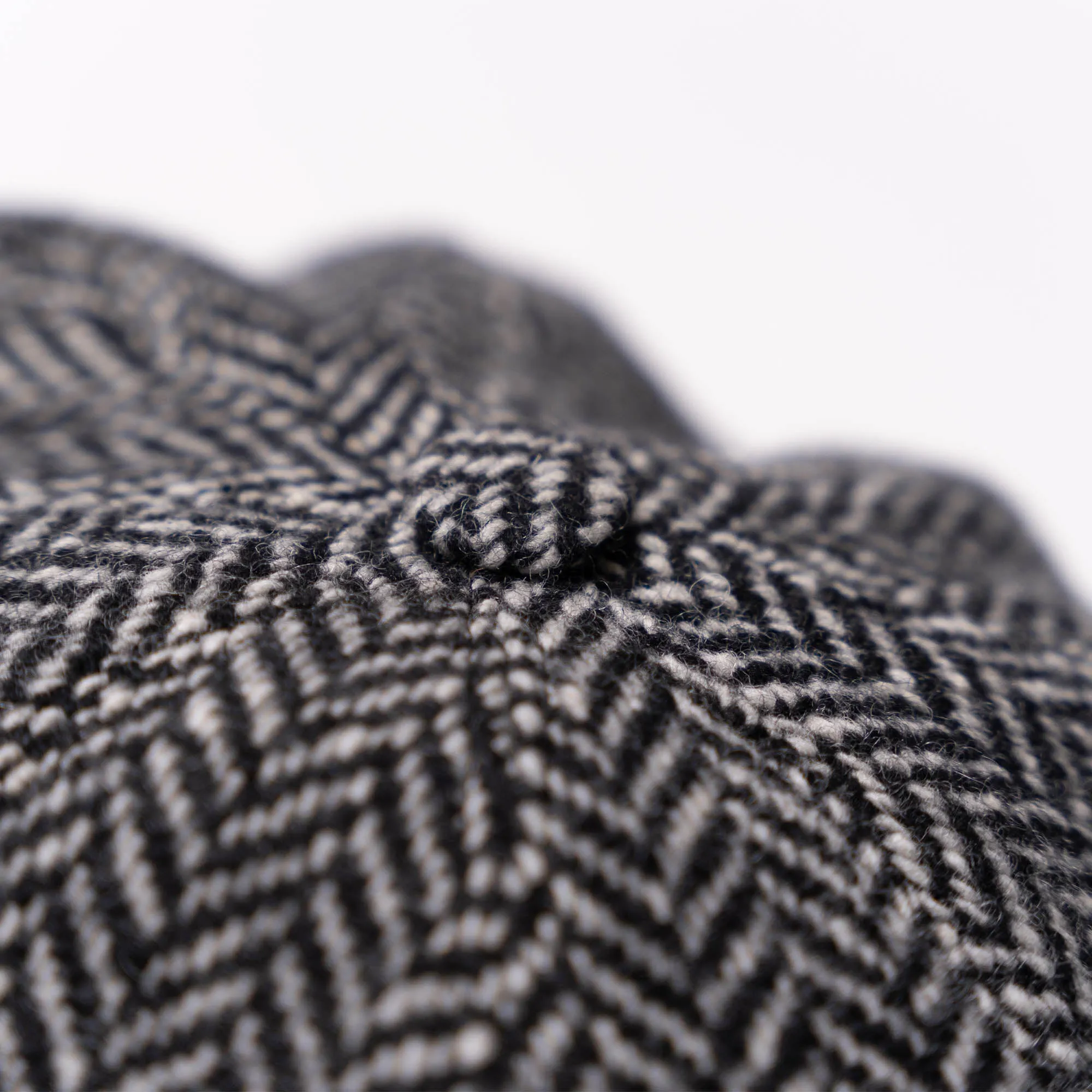 Shangri-la Heritage - "Outlaw" Grey Herringbone 8 Panel Riders Cap