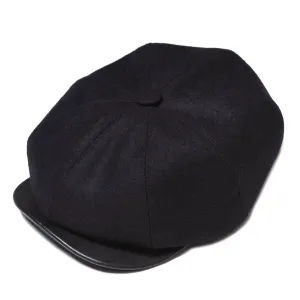 Shangri-la Heritage - "Outlaw" Wool 8 Panel Riders Cap - Navy